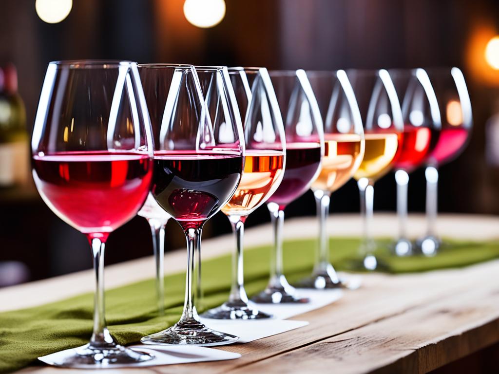 Weinverkostung mit Weingläsern
